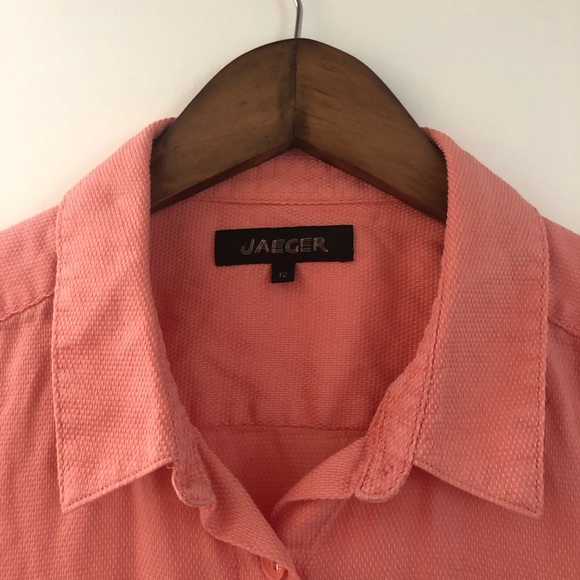 Jaeger - cotton shirt - coral - Picture 1 of 5